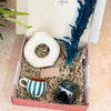 Coffret cadeau artisanal Tafoukt Bleu pétrole