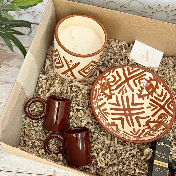 Coffret Cadeau XL Ambiance & Artisanat Amazigh Marron