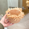 Panier Anouz à franges naturel 12cm