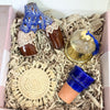 Coffret cadeau artisanal bleu marron