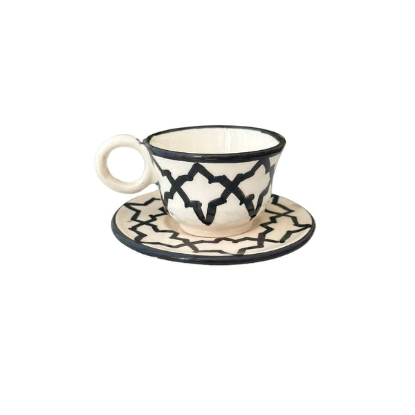 Tasse à café avec sous tasse Zellige - Ajbir