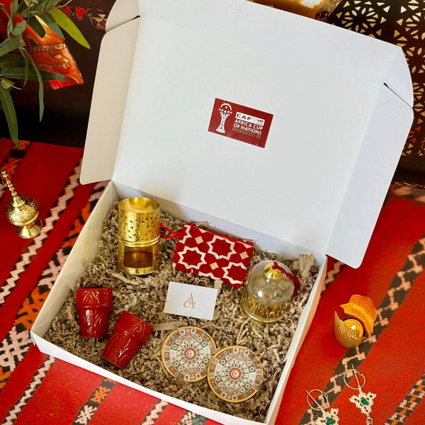Coffret cadeau Élégance "Hommage à la Tunisie" – Artisanat marocain & raffinement| Édition CAF 2025