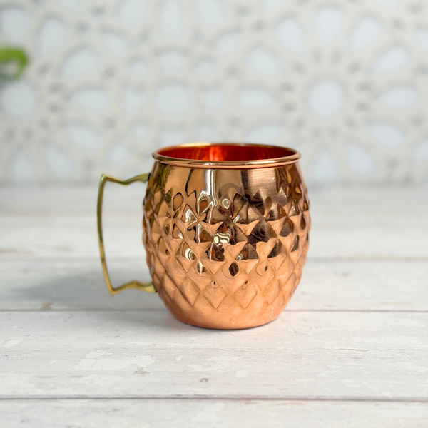 Mug en cuivre martelé 2