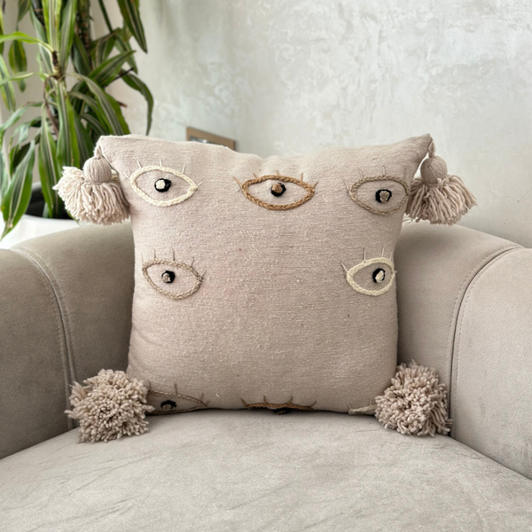 Housse de coussin Aln beige - Ajbir