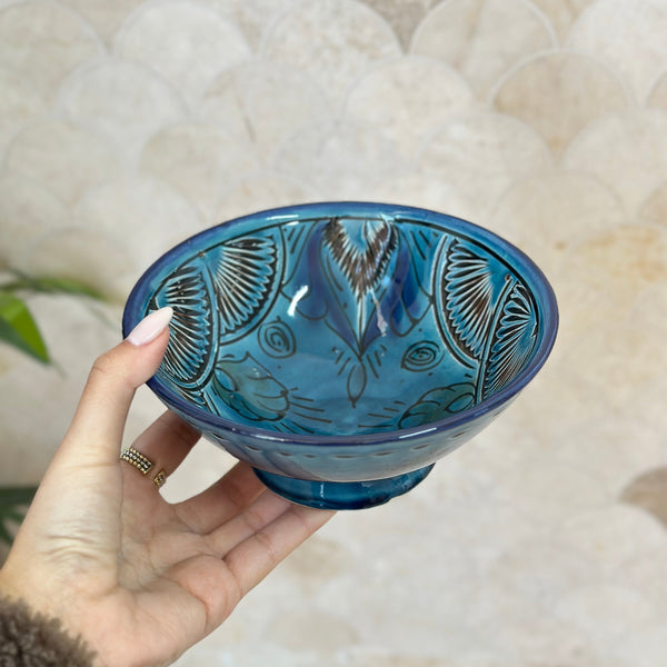 Bol bleu pétrole Nakch