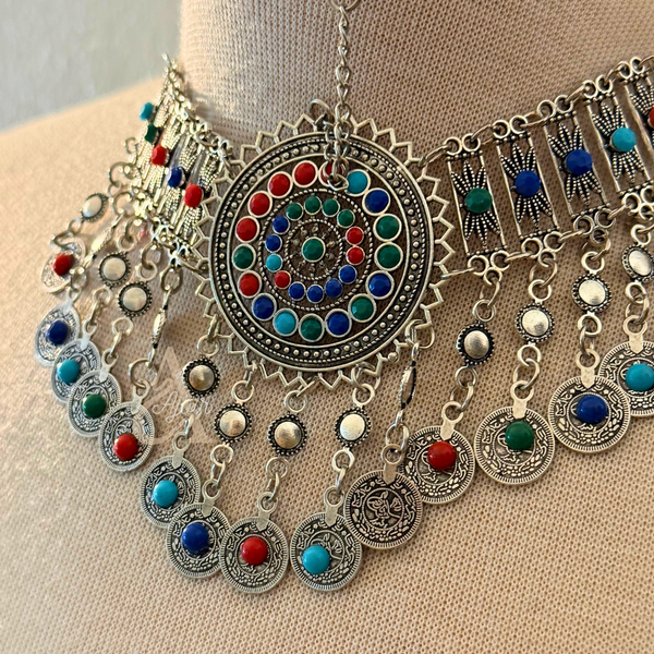 Accessoire Amazigh Yamna pour tête et cou