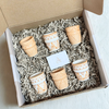 Coffret cadeau 6 tasses artisanales – Collection beige & blanc