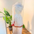 Jupe Amazigh Tradionnelle en dentelle blanc et argenté + foulard assorti