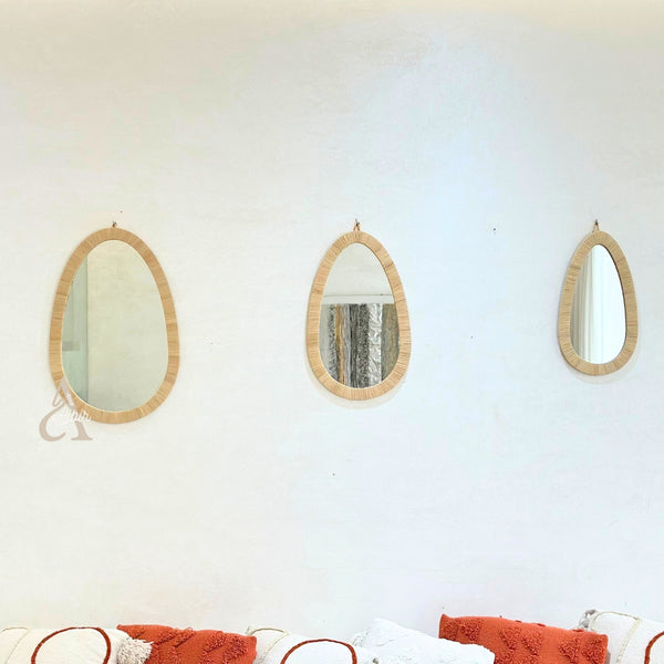 Miroir artisanal ovale (3 tailles)