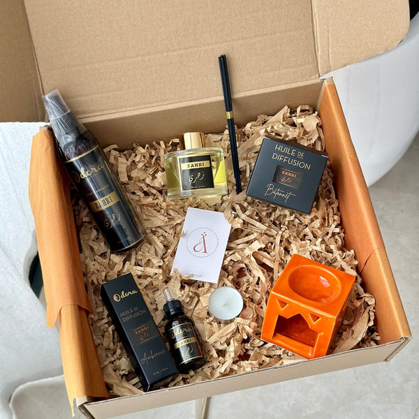 Coffret cadeau artisanal senteur Zahri - Fleur d'Oranger