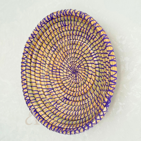 Plateau artisanal berbère Talount coloré 30cm