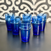 Set de 6 verres à eau/jus beldi Bleu 12cm