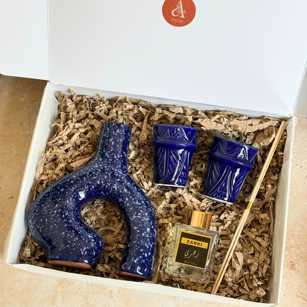 Coffret cadeau artisanal Adal bleu