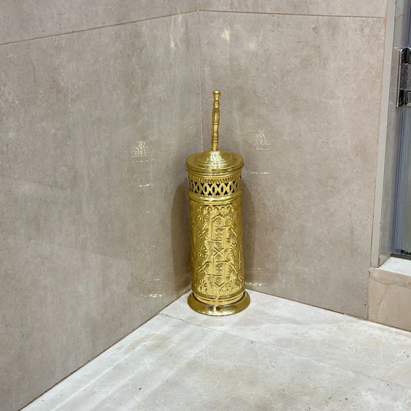 Porte brosse en laiton doré Nakch