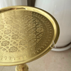 Table d'appoint artisanale 100% laiton doré