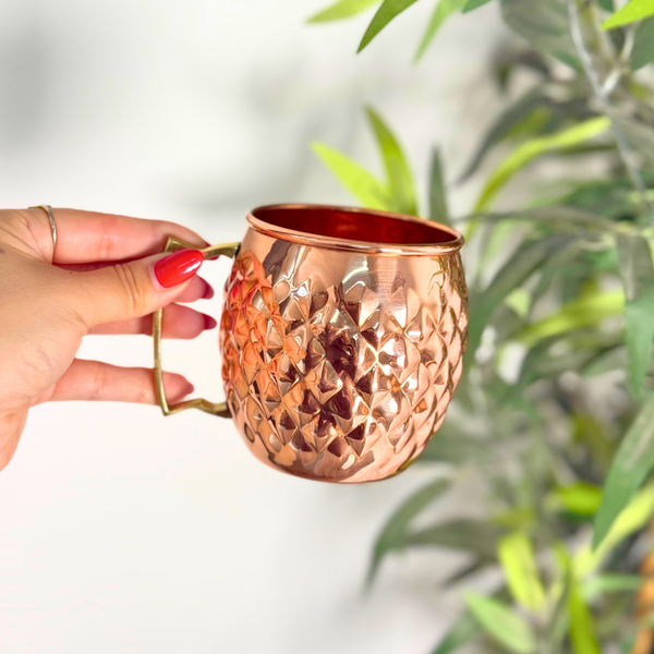 Mug en cuivre martelé 2