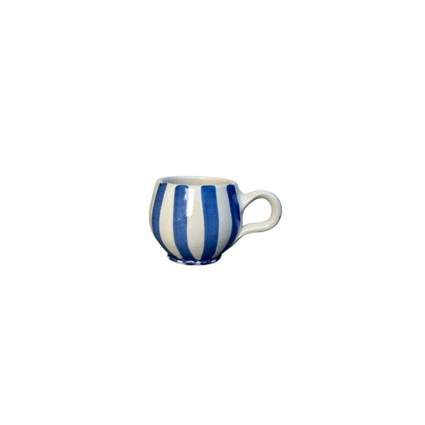 Tasse à café rayée bleu roi - Ajbir