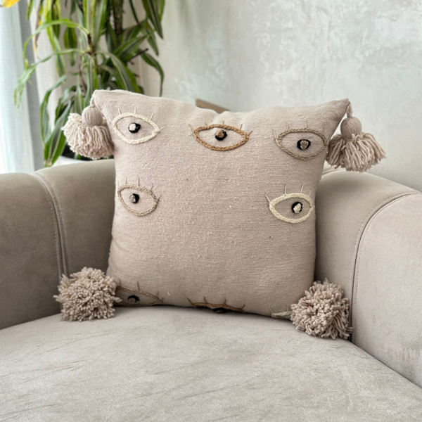 Housse de coussin Aln beige - Ajbir