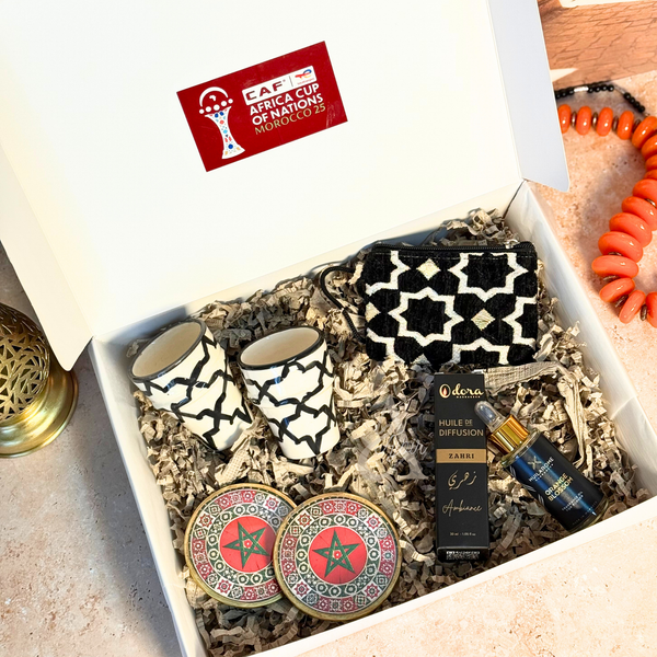 Coffret cadeau Tizlilt Zellige noir Maroc