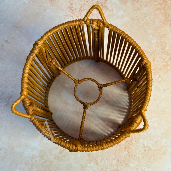 Suspension artisanale TIZLAT terracotta tressée