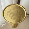 Table d'appoint artisanale 100% laiton doré