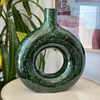 Vase Tafoukt vert moucheté - Ajbir