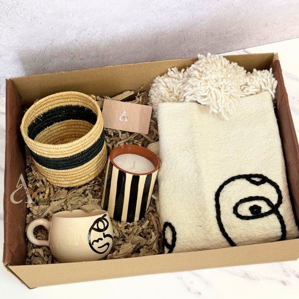 Coffret cadeau artisanal XL Oudm noir et blanc