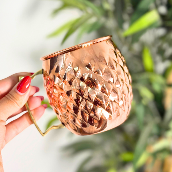 Mug en cuivre martelé 2