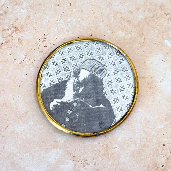 Sous tasse Adal noir et blanc