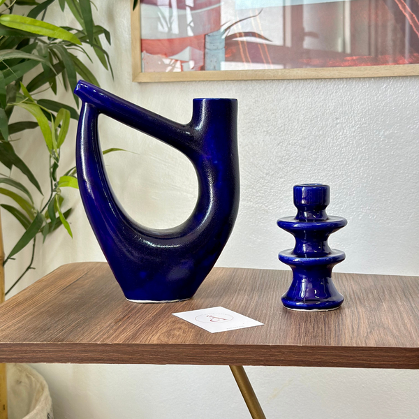 Vase Atbir en terre cuite vernis