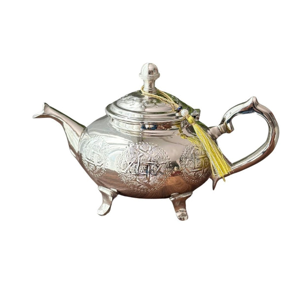 Grande théière en laiton argenté 3 - Ajbir