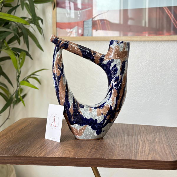 Vase Atbir en terre cuite vernis