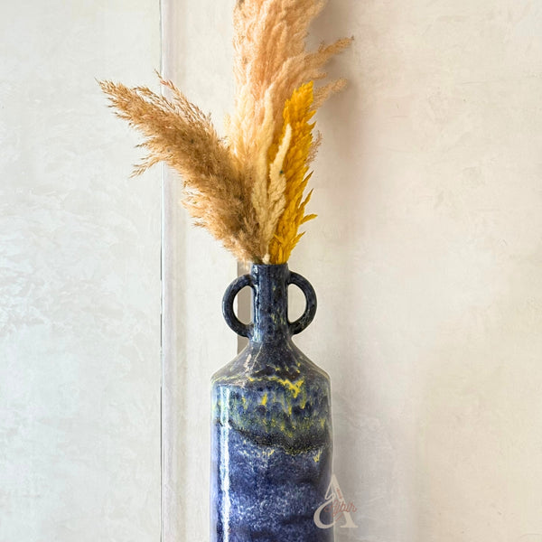 Grand Vase Artisanal Marocain Bleu Majorelle