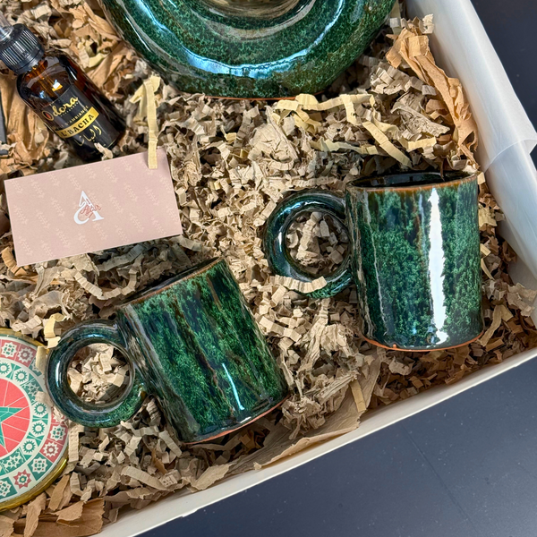 Coffret cadeau artisanal Zaytouna Vert – Édition spéciale CAN 2025