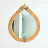Miroir artisanal larme raphia Timkit - 3 tailles
