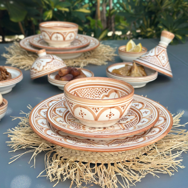 Assiette Taddart sable - Ajbir