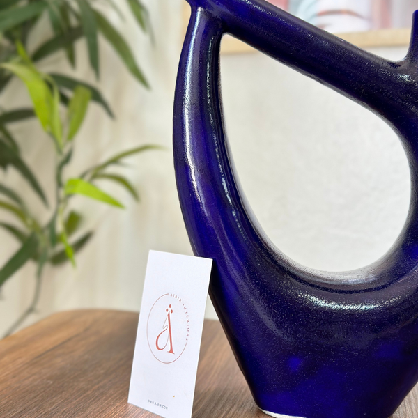 Vase Atbir en terre cuite vernis