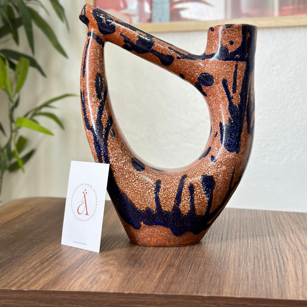 Vase Atbir en terre cuite vernis