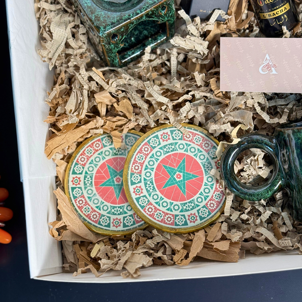 Coffret cadeau artisanal Zaytouna Vert – Édition spéciale CAN 2025