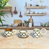 Tasse à café artisanale avec sous tasse Zellige