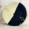 Plateau artisanal Talount Titrit à moitié noir et beige 45cm