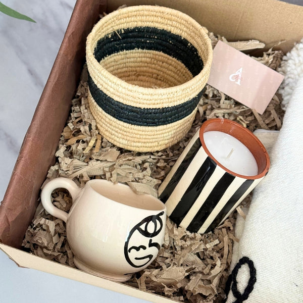 Coffret cadeau artisanal XL Oudm noir et blanc