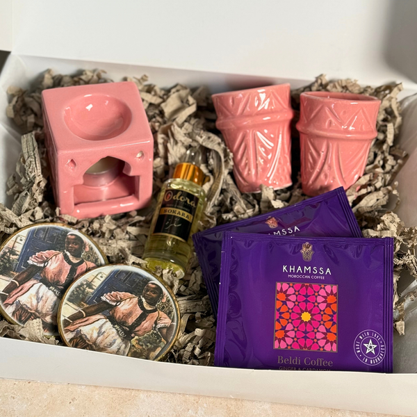 Coffret cadeau artisanal Tazult café rose