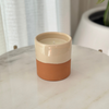 Bougie artisanale blanche en terre cuite parfum Fleur d'oranger