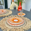 Service assiettes Tafoukt orange (12 pièces)