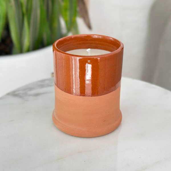 Bougie artisanale Terracota en terre cuite parfum Musk