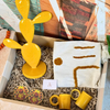 Coffret cadeau artisanal XL Anay jaune moutarde