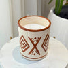 Bougie artisanale Amazigh marron XL parfum Jasmin