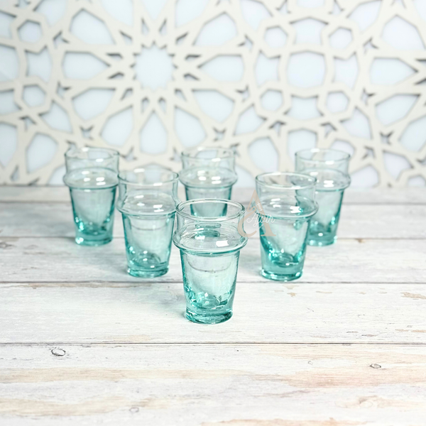 Set de 6 verres à thé beldi transparent 9cm