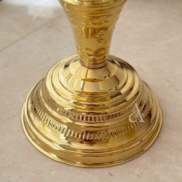 Table d'appoint artisanale 100% laiton doré